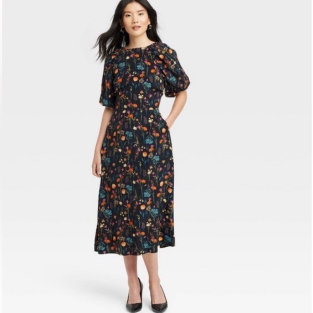 A New Day Floral Midi Dress (M)